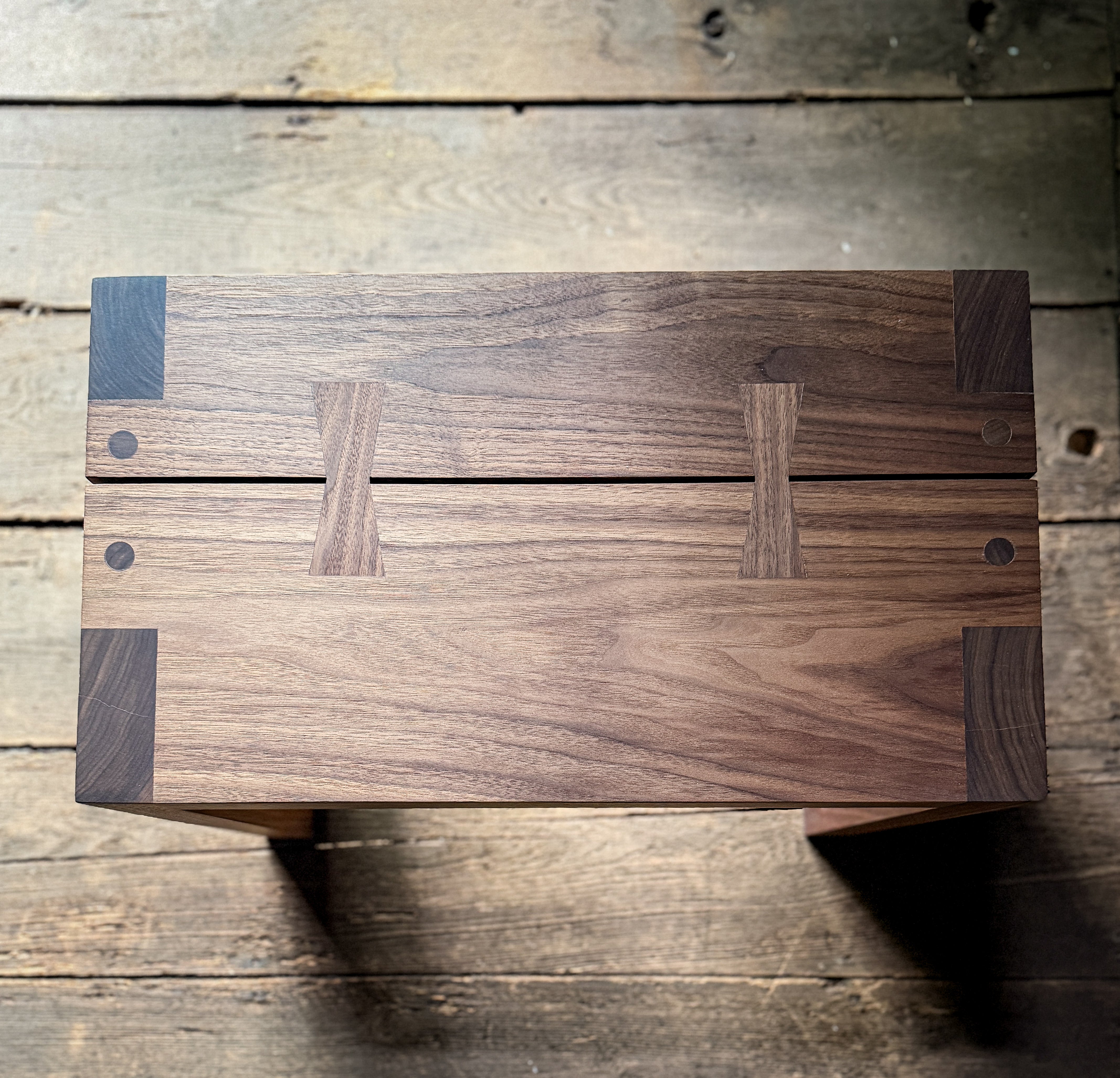 Custom Walnut Bench 2'