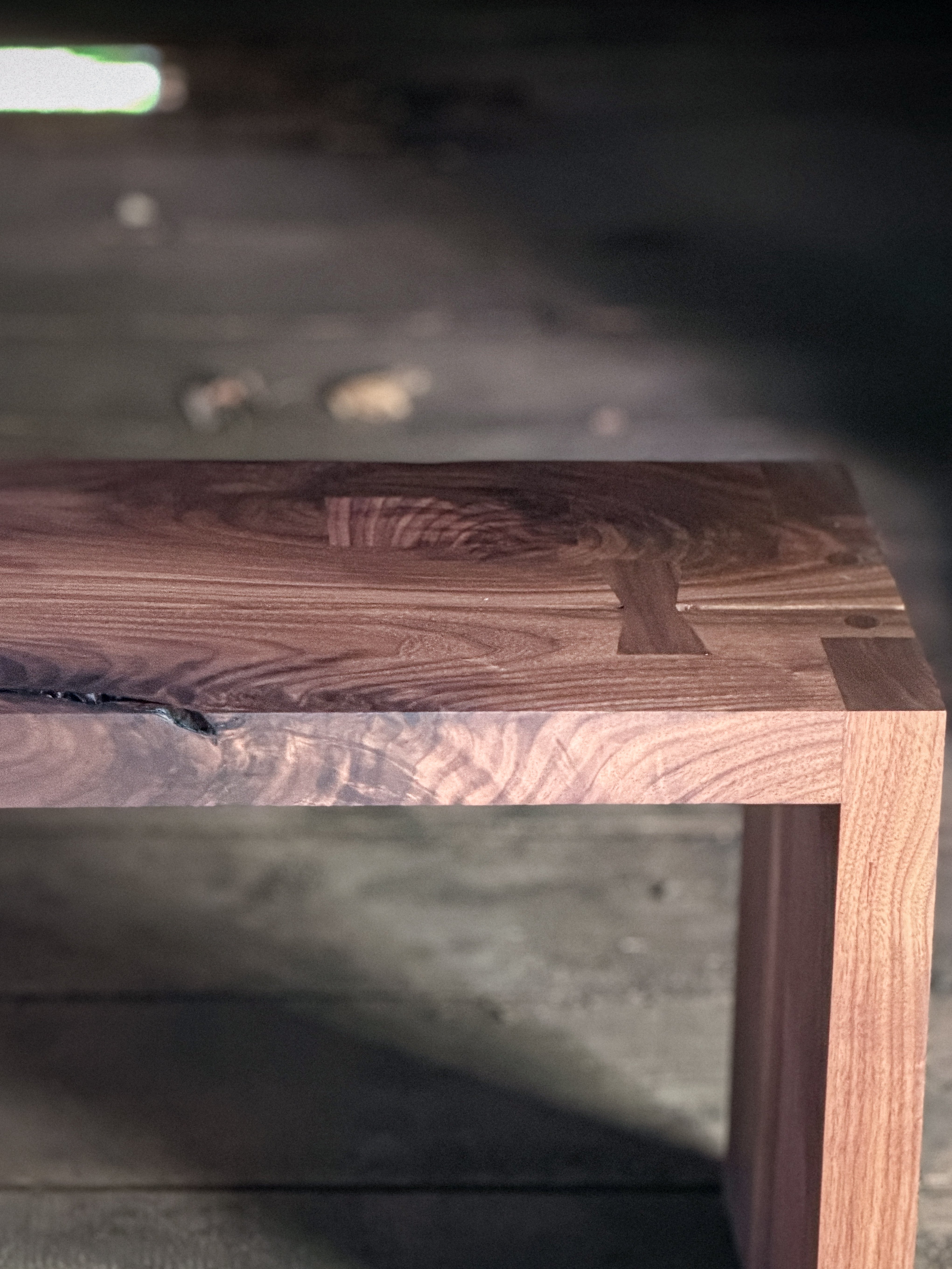 Custom Walnut Bench 3'