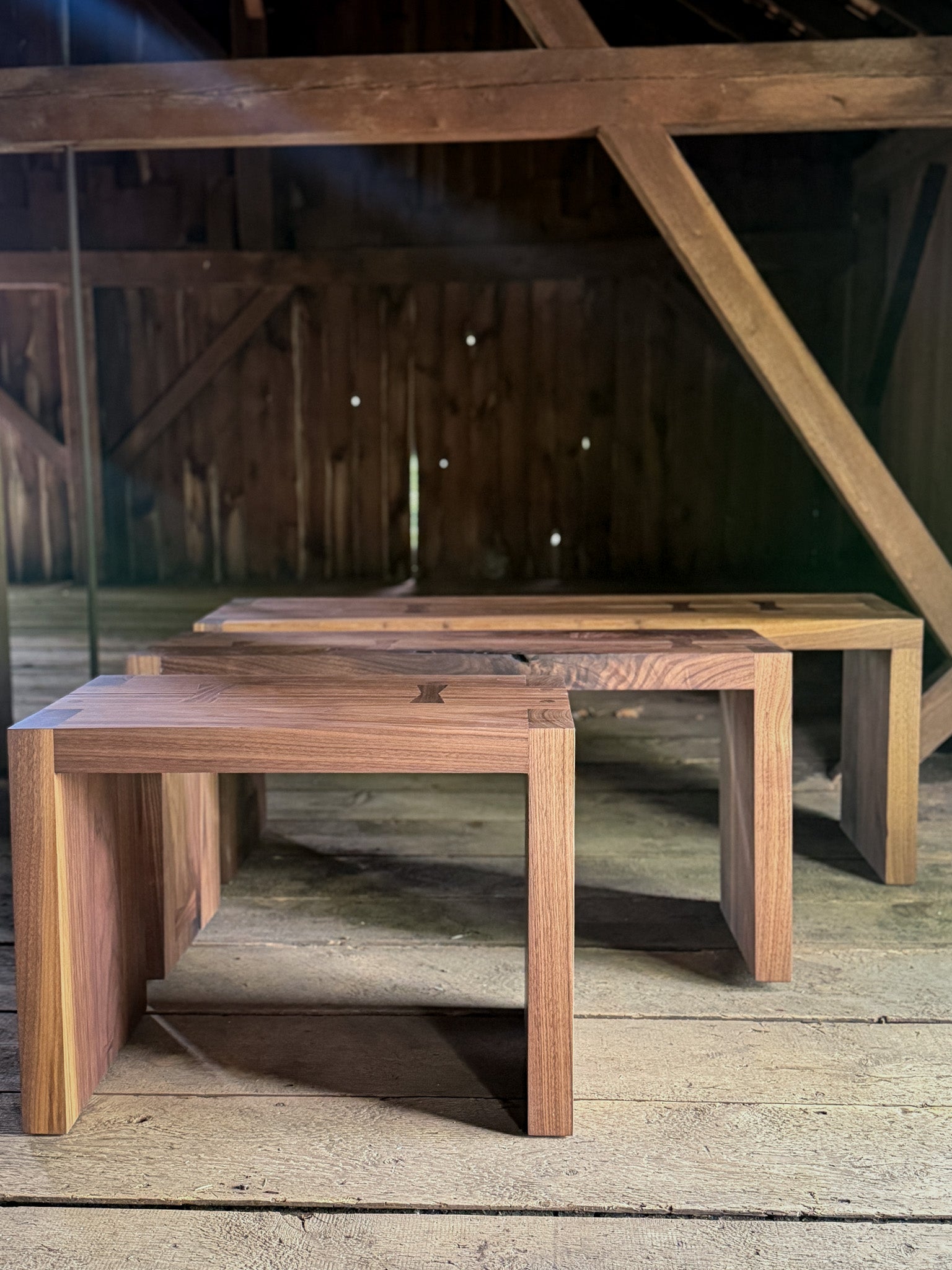 Custom Walnut Bench 4'